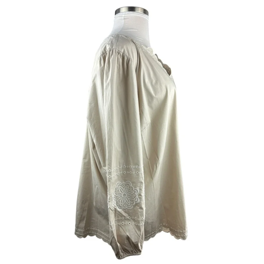 Bellisima Kim Gravel Daisy Days Of Summer Boutique Top Eyelet Plus Size 4X - Picture 11 of 16